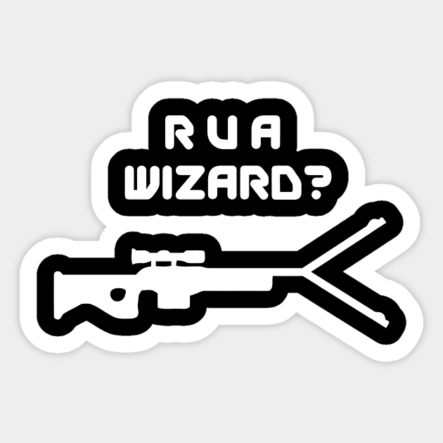 Are you a wizard? Sticker by Dyobon
